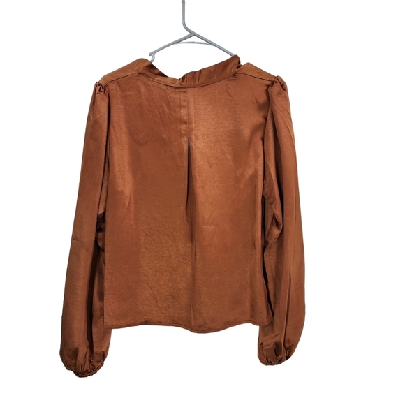 Lush Women's Cognac Twist Front Top - L (10-12) - Picture 4 of 6